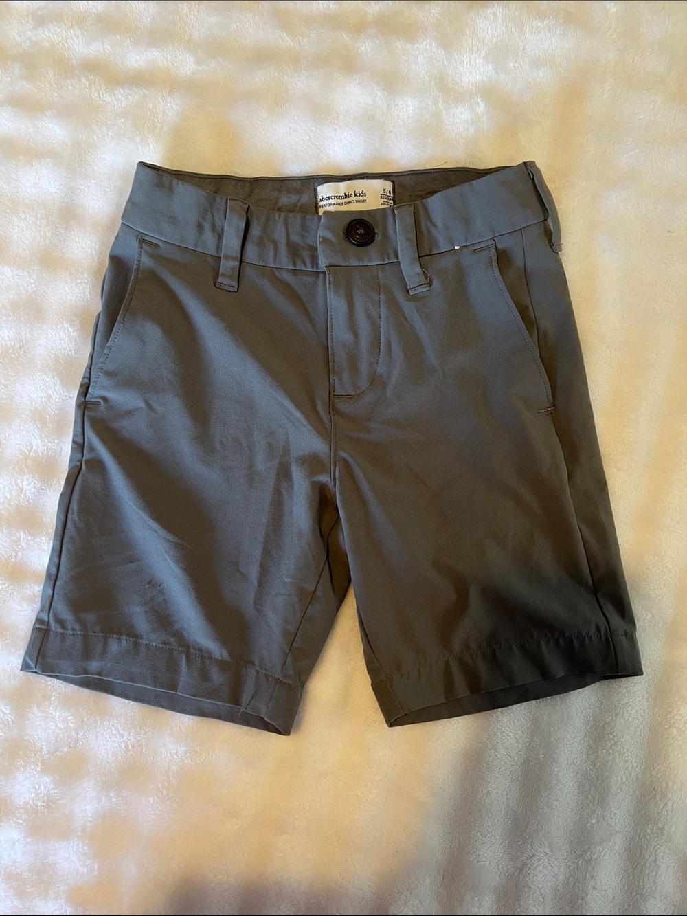 Boys Abercrombie kids Gray Utility Bermuda Shorts